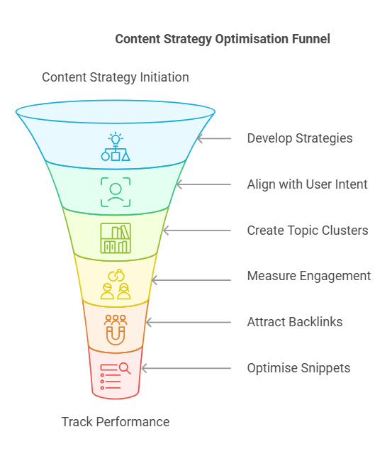 Content strategy optimisation funnel